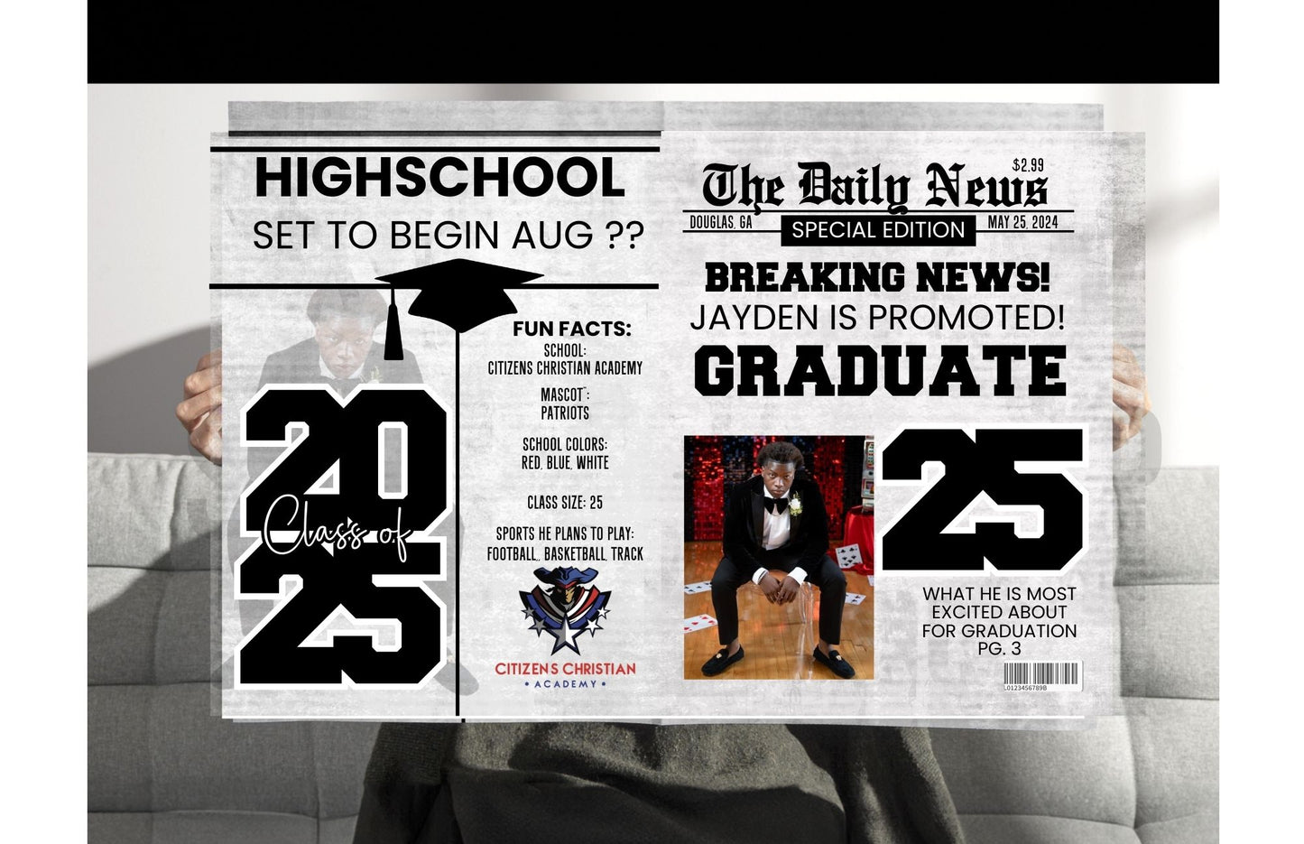 GRAD NEWSPAPER 2 PAGE POSTER