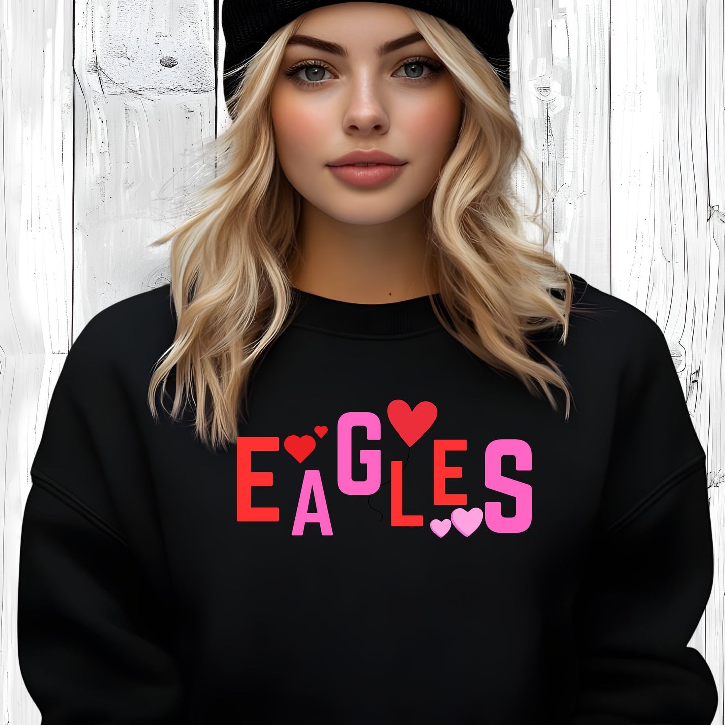 Hearts R' Us Valentines Day Hoodie, Add Your Team