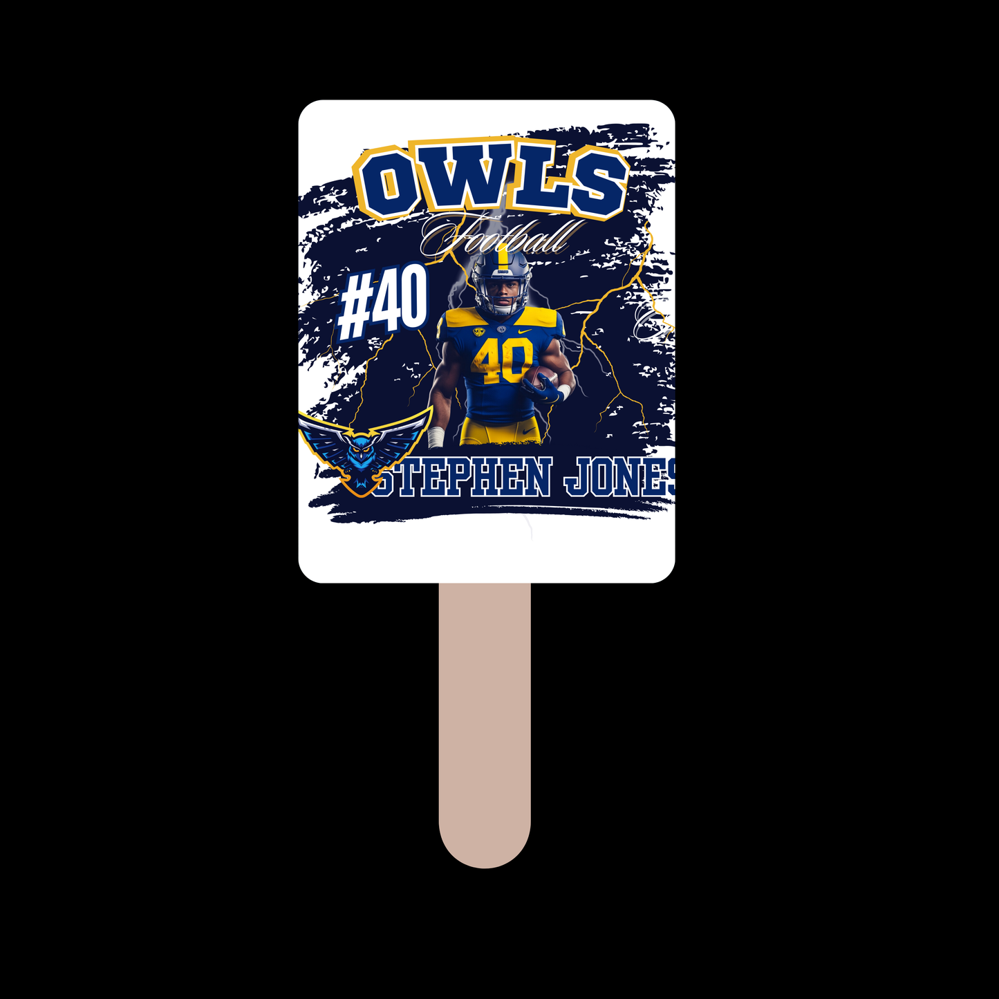 Custom Sports Themed Fan- Set of 5