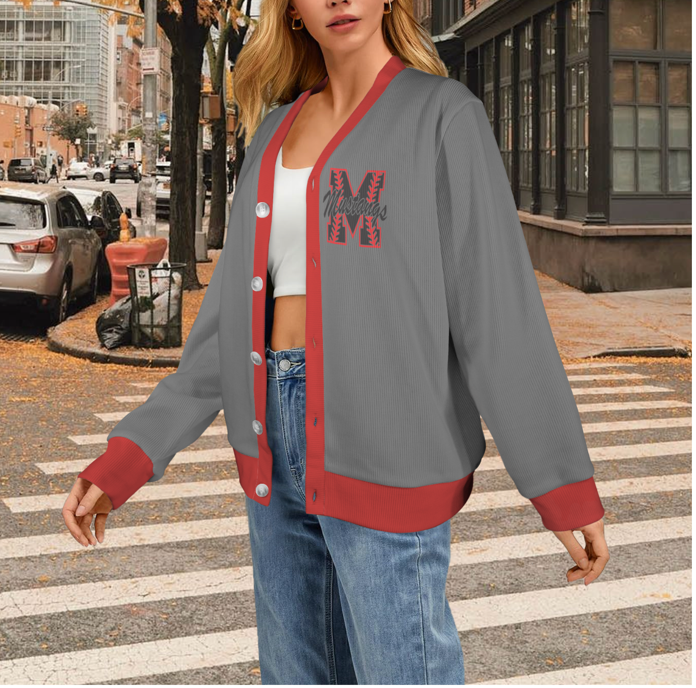 CUSTOM TEAM CARDIGAN AND LEGGINGS SET