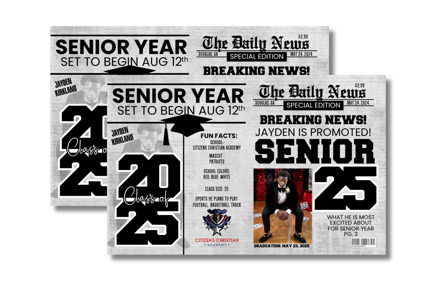 GRAD NEWSPAPER 2 PAGE POSTER