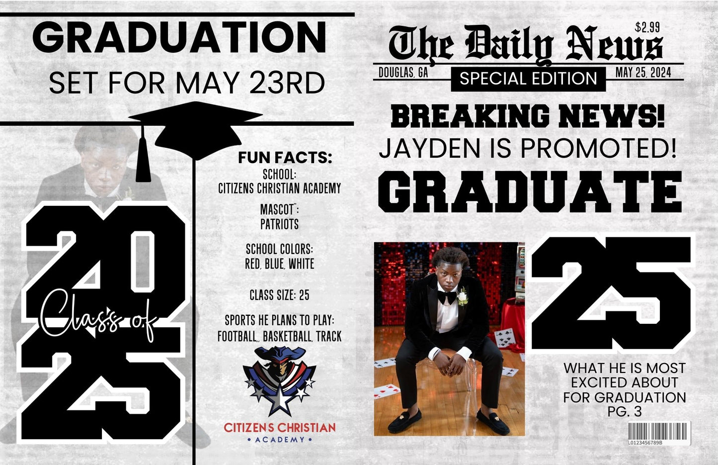 GRAD NEWSPAPER 2 PAGE POSTER