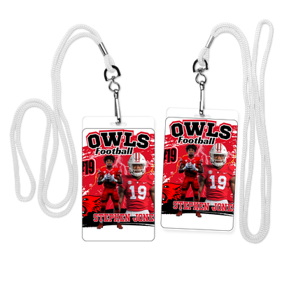 Custom Sports Themed Photo Lanyards- Set of 5