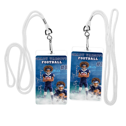 Custom Sports Themed Photo Lanyards- Set of 5